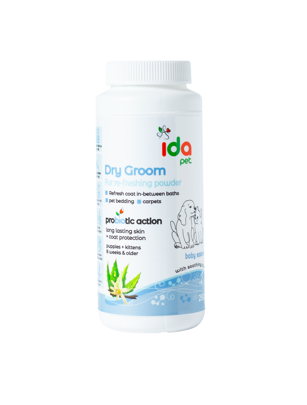 Ida Pet - Dry Groom Powder Shampoo - Baby Essence