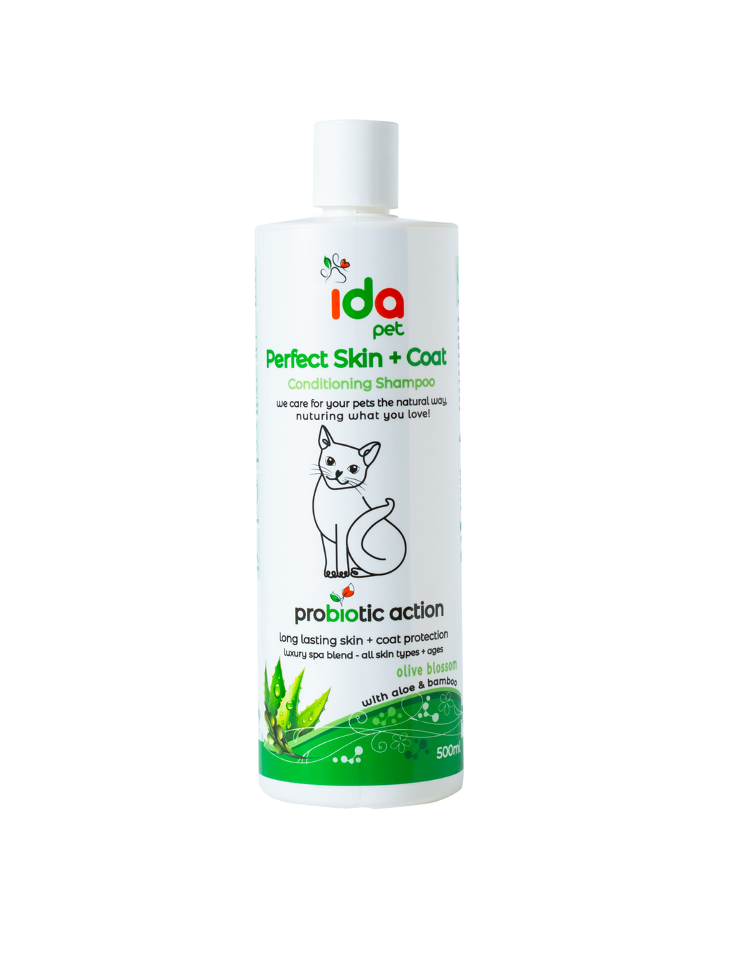 Ida Pet - Perfect Skin & Coat Conditioning Shampoo for Cats - Olive Blossom