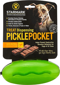 Starmark Treat Dispensing Pickle Pocket for Dogs