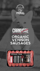 Primal Raw Organic Venison Sausages