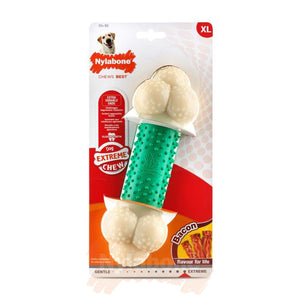 Nylabone Bacon Extreme Double Action Chew XL
